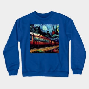 Starry Night Wizarding Express Train Crewneck Sweatshirt